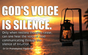 God's Voice is Silence