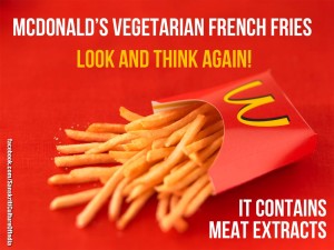 BEEF Extract in McDonald's NOT so VEGETARIAN French Fries!