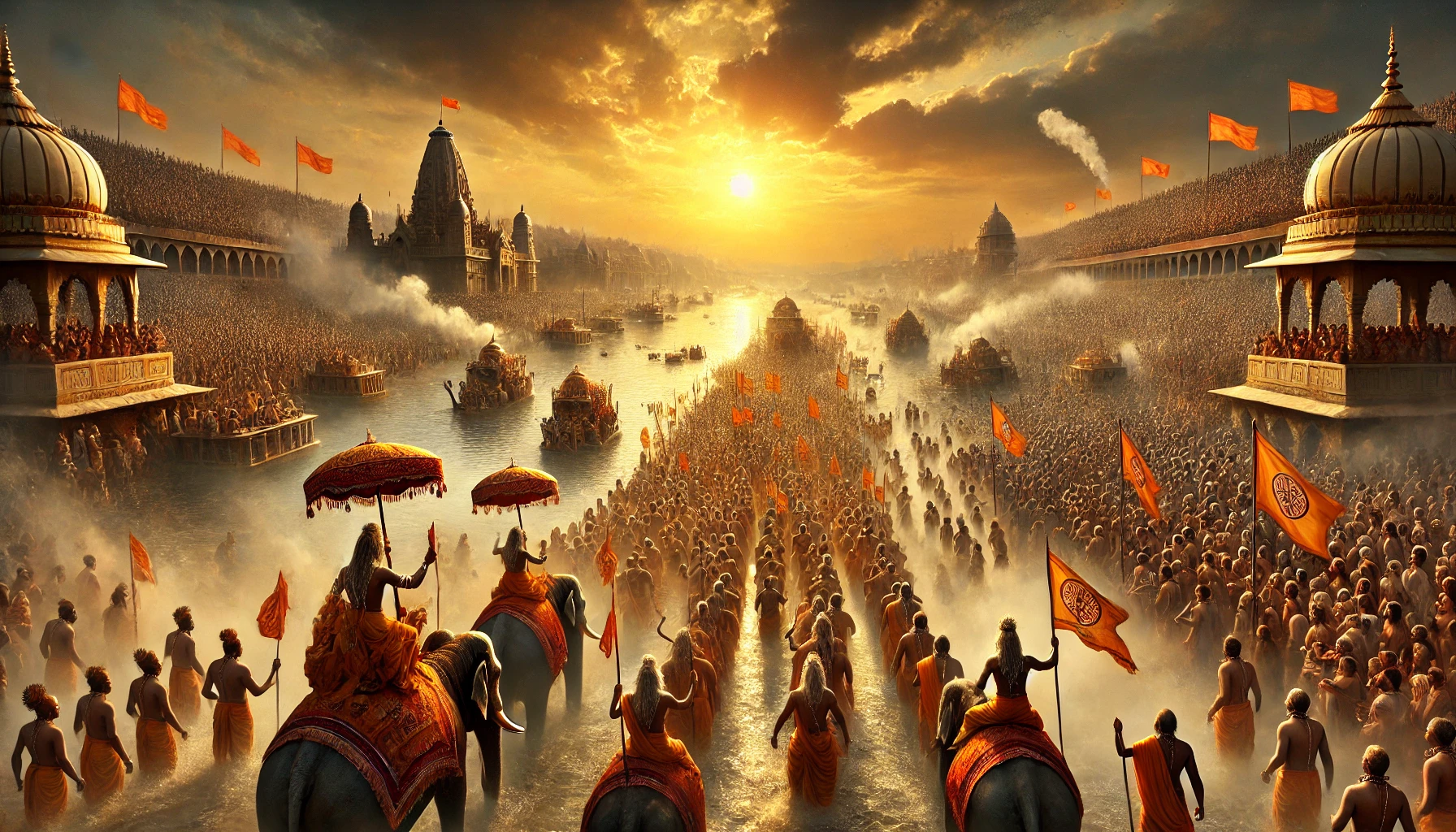 Kumbh Mela, Maha Kumbh 2025, Shahi Snan, Spirituality, Holy Bath, Triveni Sangam, Naga Sadhus, Hindu Rituals, Akharas, Religious Festival, Prayagraj, Sanatana Dharma, Sacred Rivers, Pilgrimage, Vedic Traditions, Divine Gathering, Indian History, Dharma, Yajna, Moksha